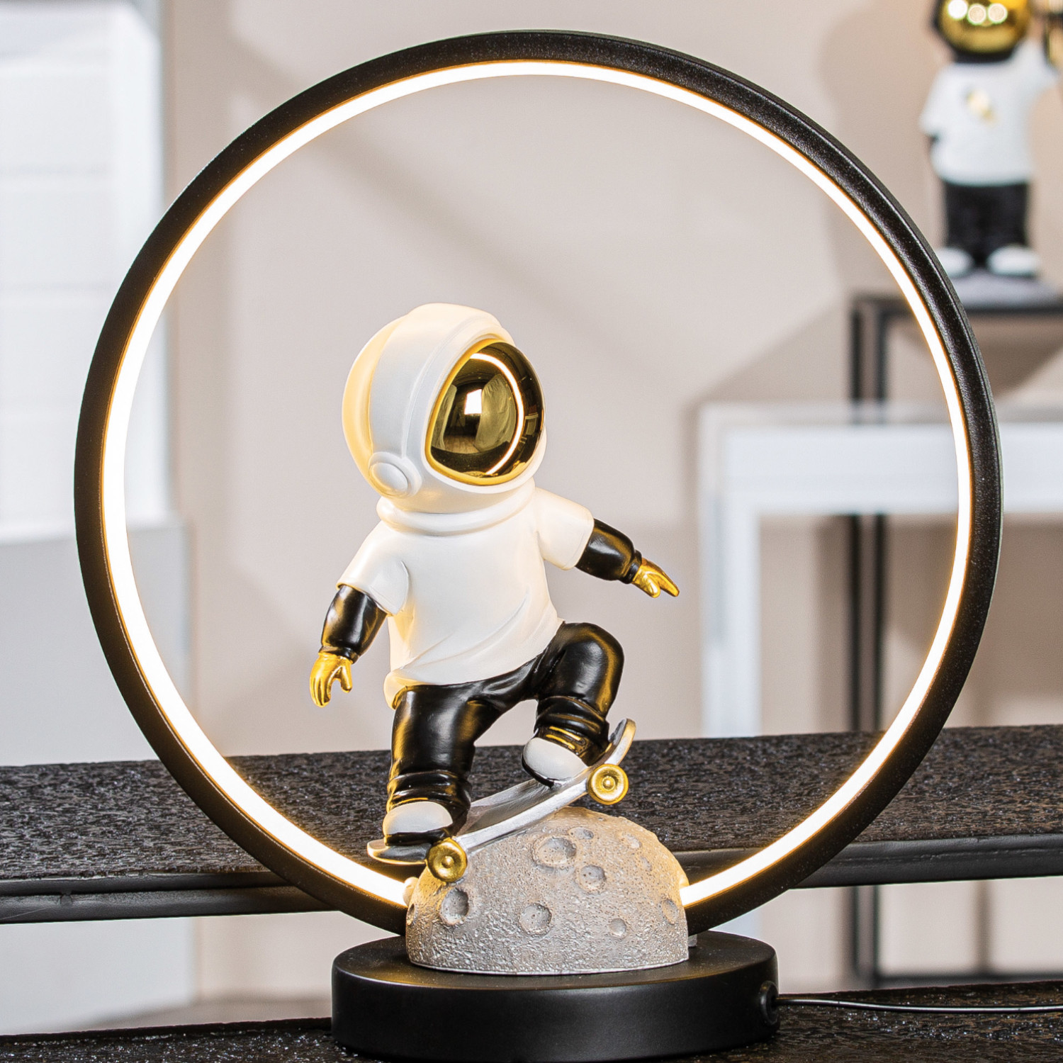 Tischleuchte (LED), Astronaut, Apollo, grau