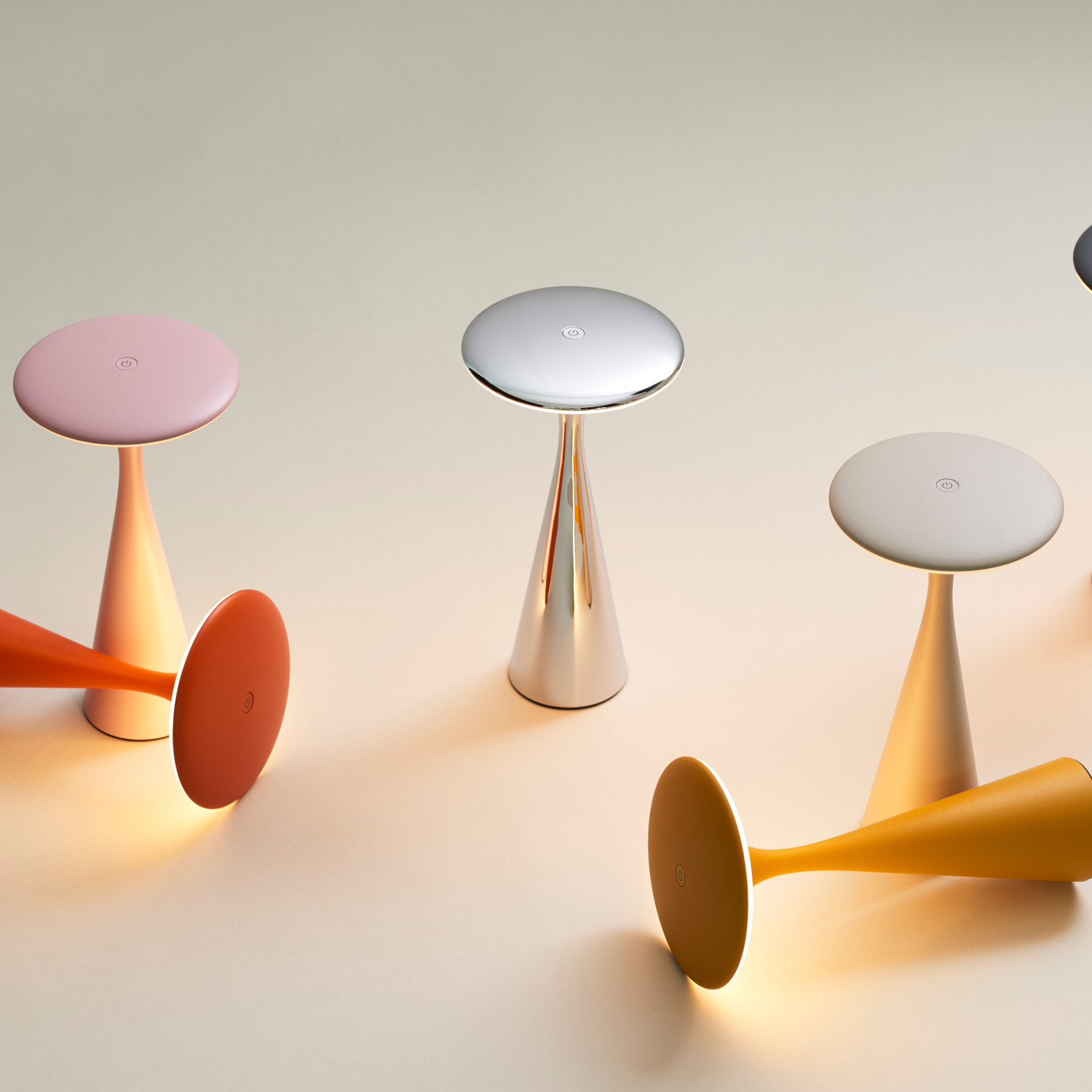 Tischleuchte UFO – Creme