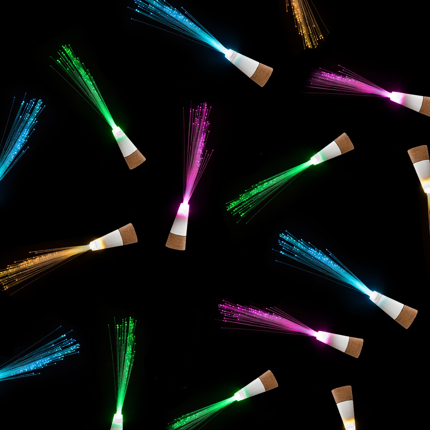 Glasfaser bunt