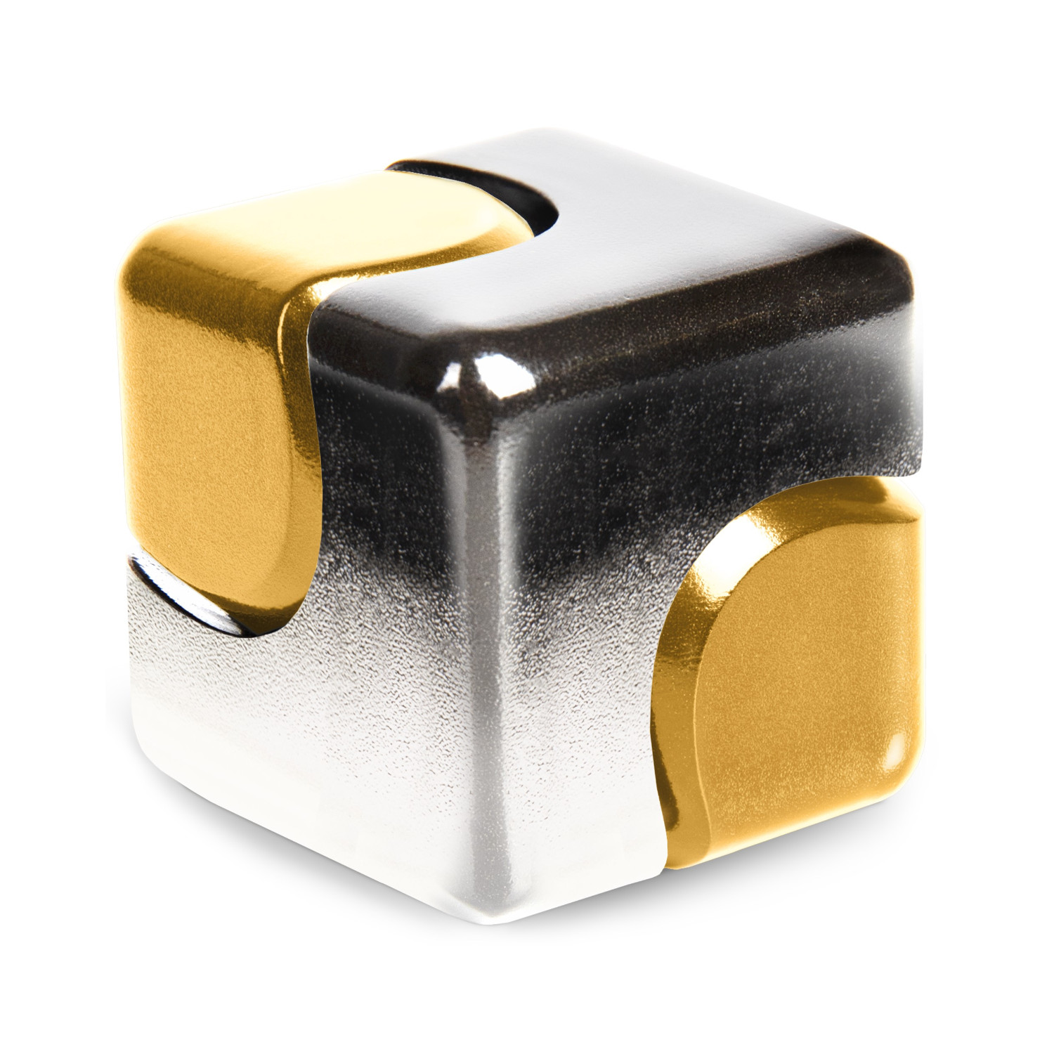Fidget Spinner Cube - Silber-Gold