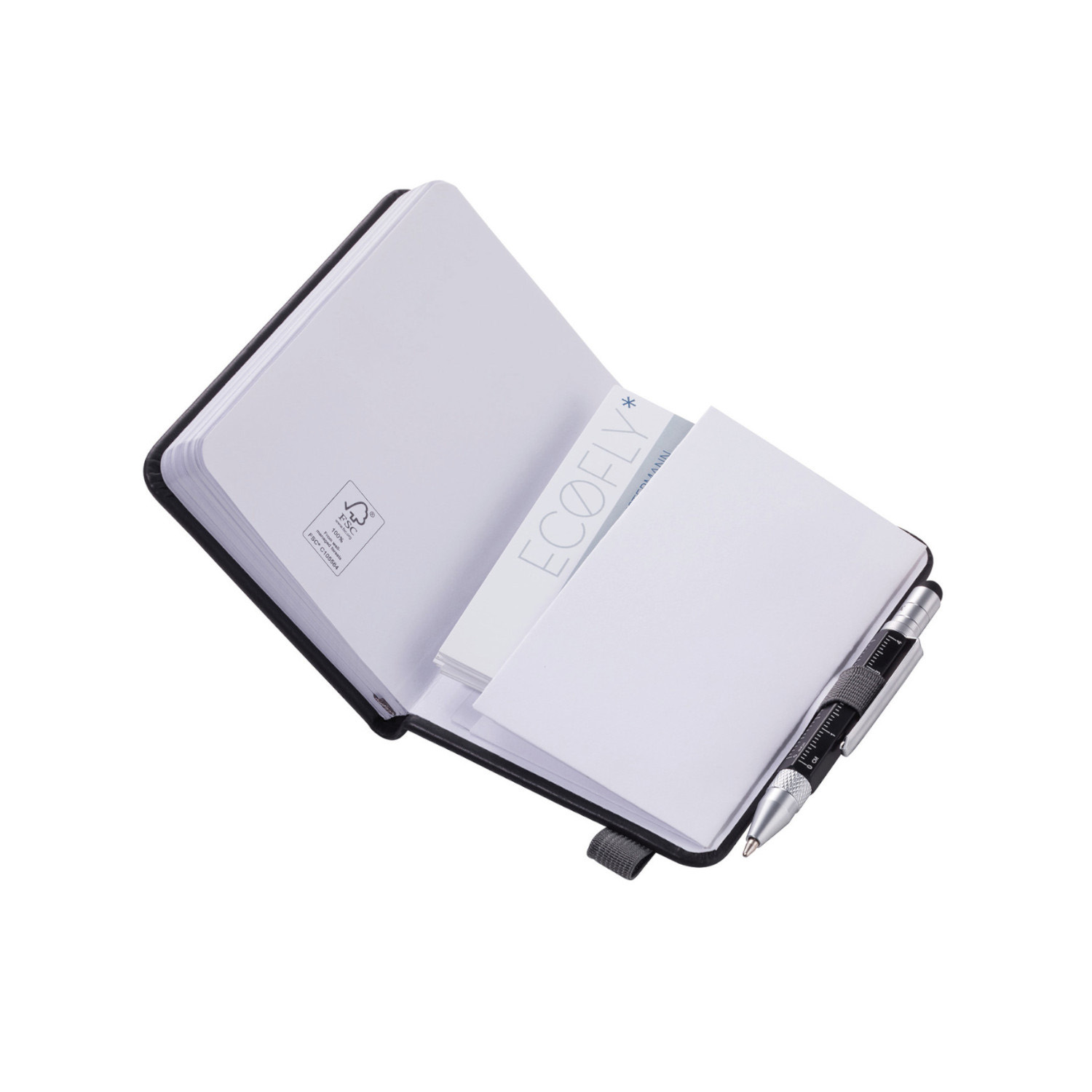 Notizblock A7 mit CONSTRUCTION Liliput black