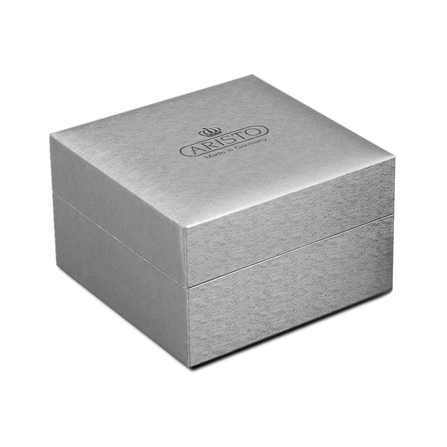 Bauhaus-Chronograph mit Lederarmband