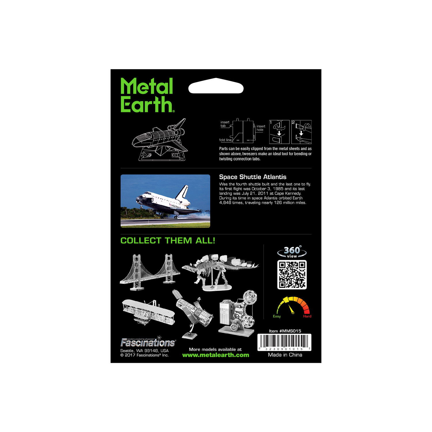 Metal Earth - Space Shuttle Atlantis 