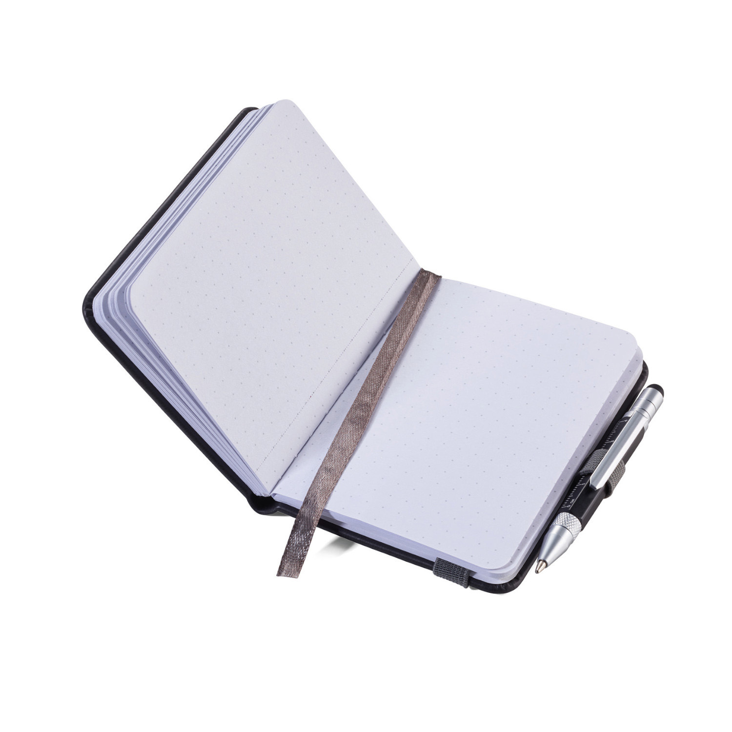 Notizblock A7 mit CONSTRUCTION Liliput black