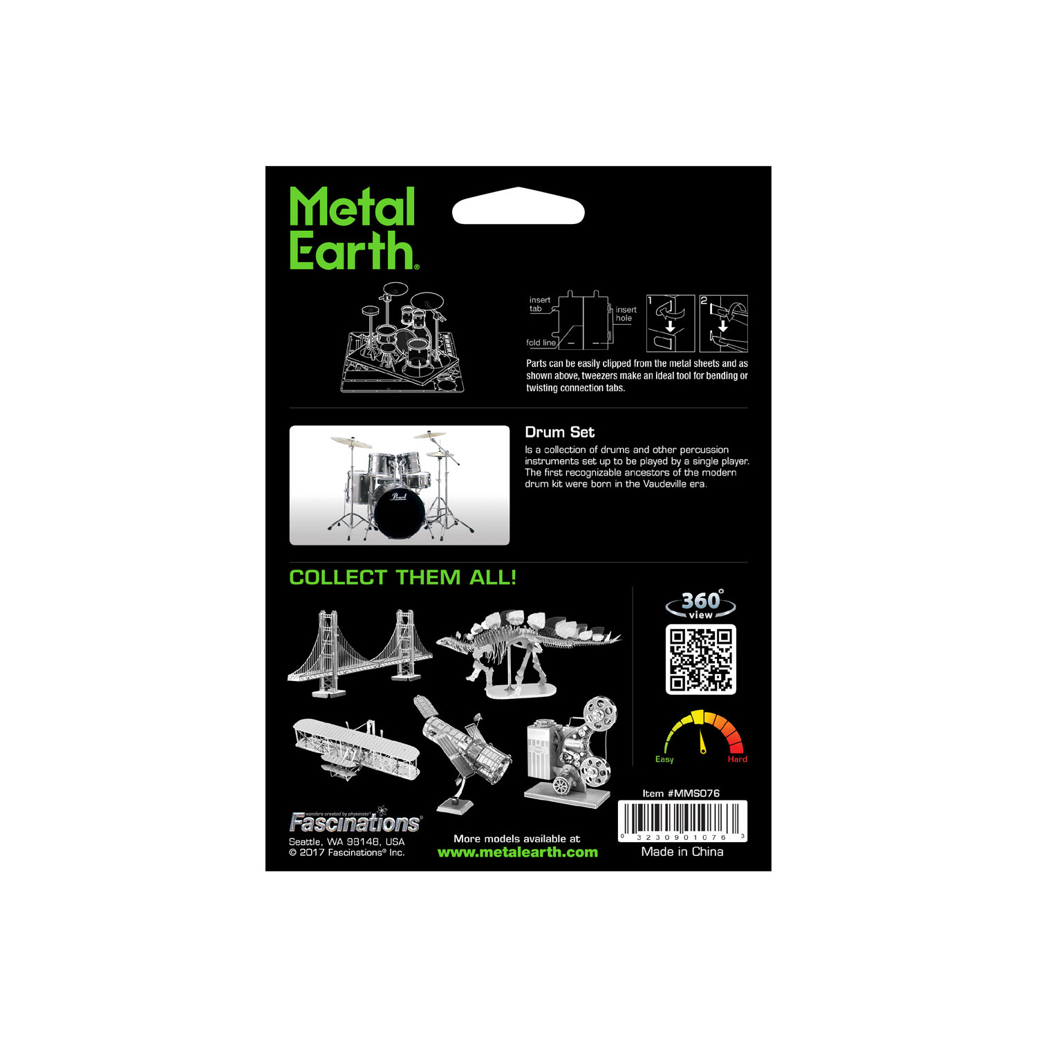 Metal Earth - Drum Set 