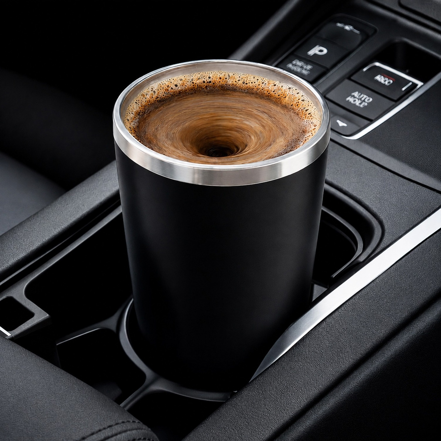 Becher mit integrierter Rührfunktion