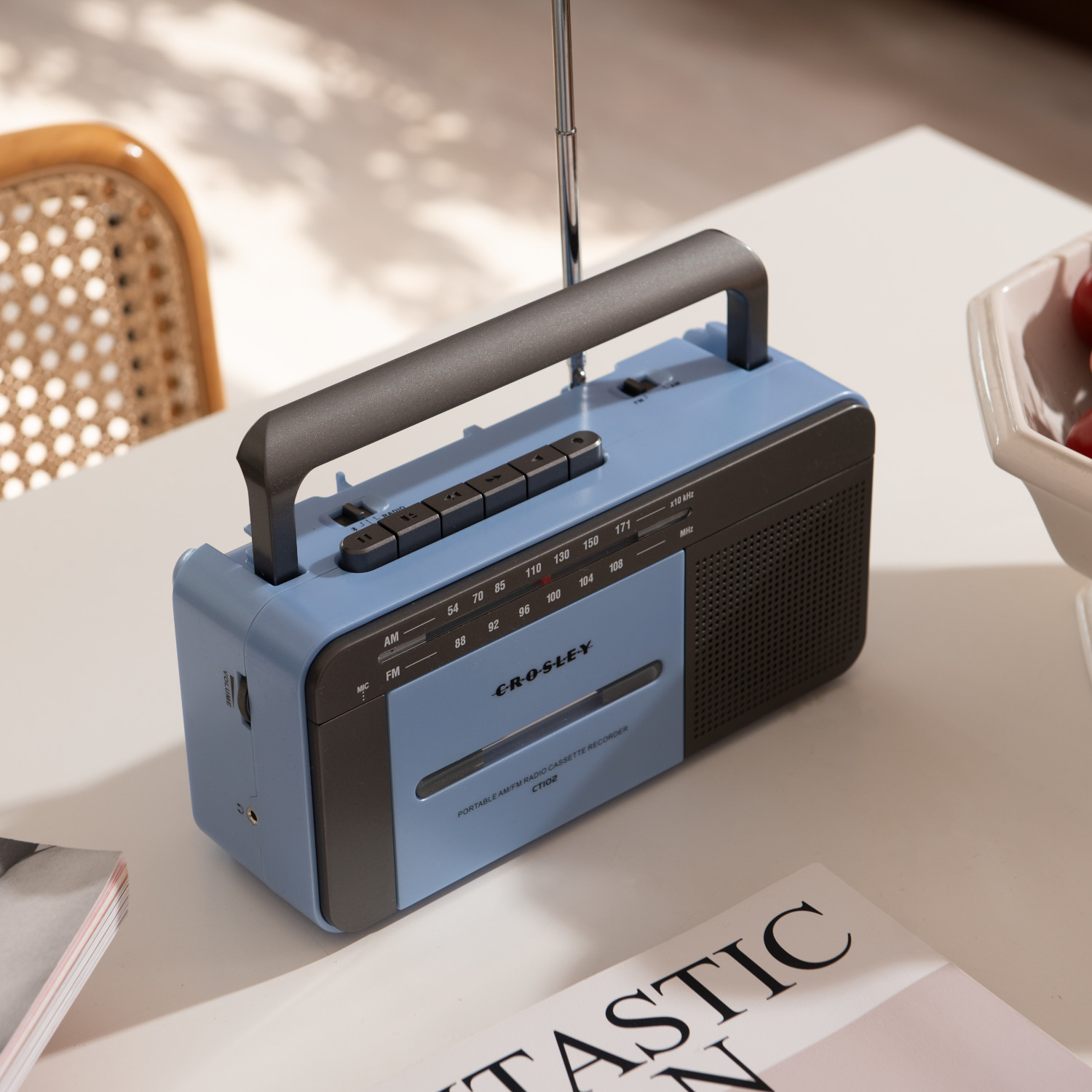 Crosley Cassette Player - Blue/Grey