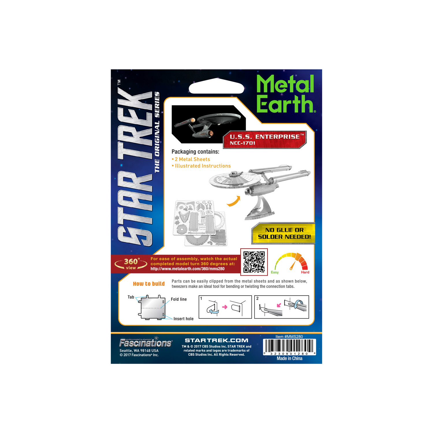 Metal Earth Star Trek - NCC-1701 