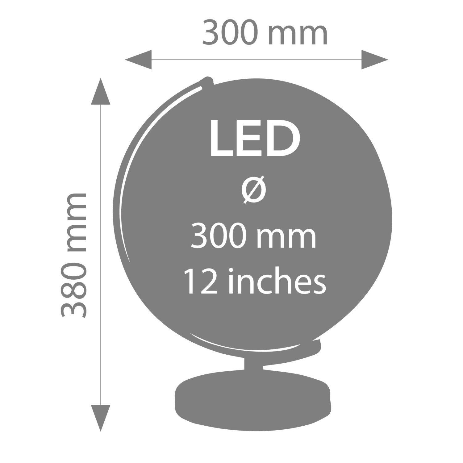 LED-Leuchtglobus  STELLAR LIGHT TOUCH - Blau/Gold matt