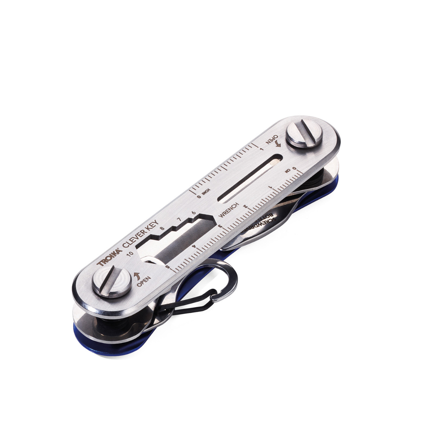Schlüssel Organizer CLEVER KEY silber/blau