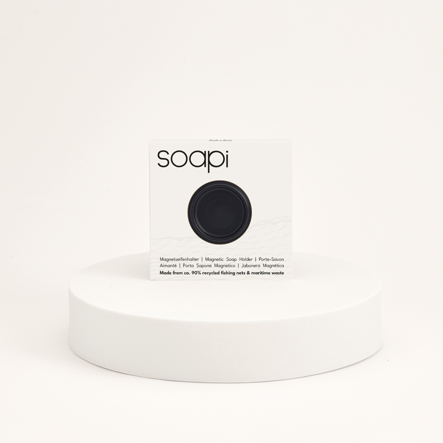 Soapi Schwarz - Magnetseifenhalter