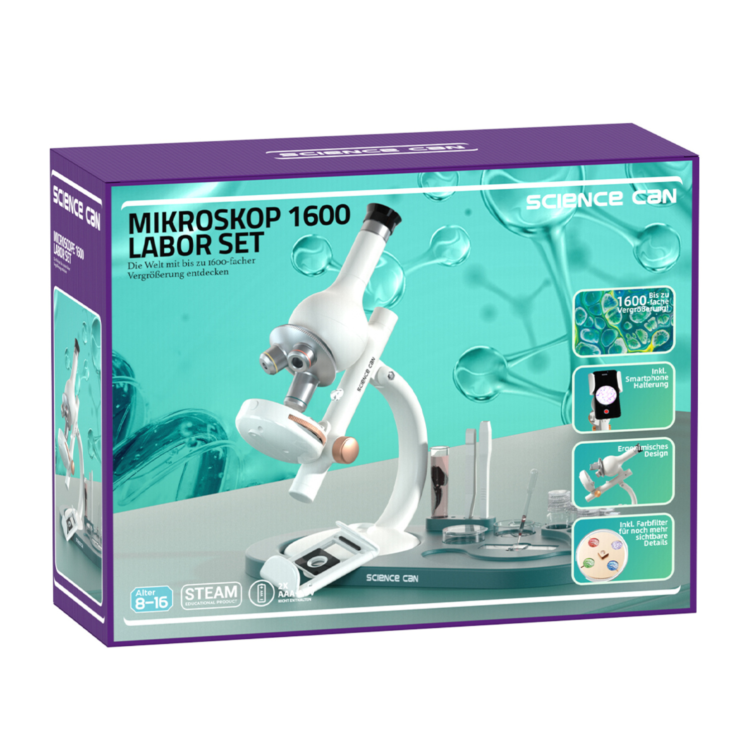 Mikroskop 1600 Labor Set /Microsope 1600 Lab Set