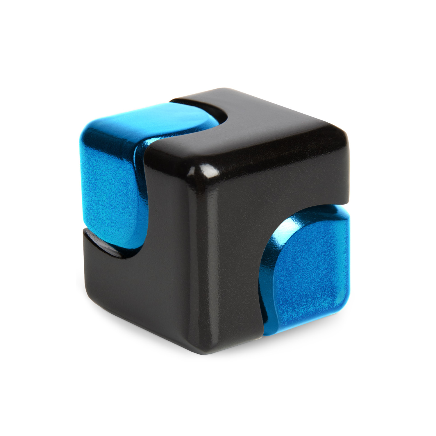 Fidget Spinner Cube - Schwarz-Blau