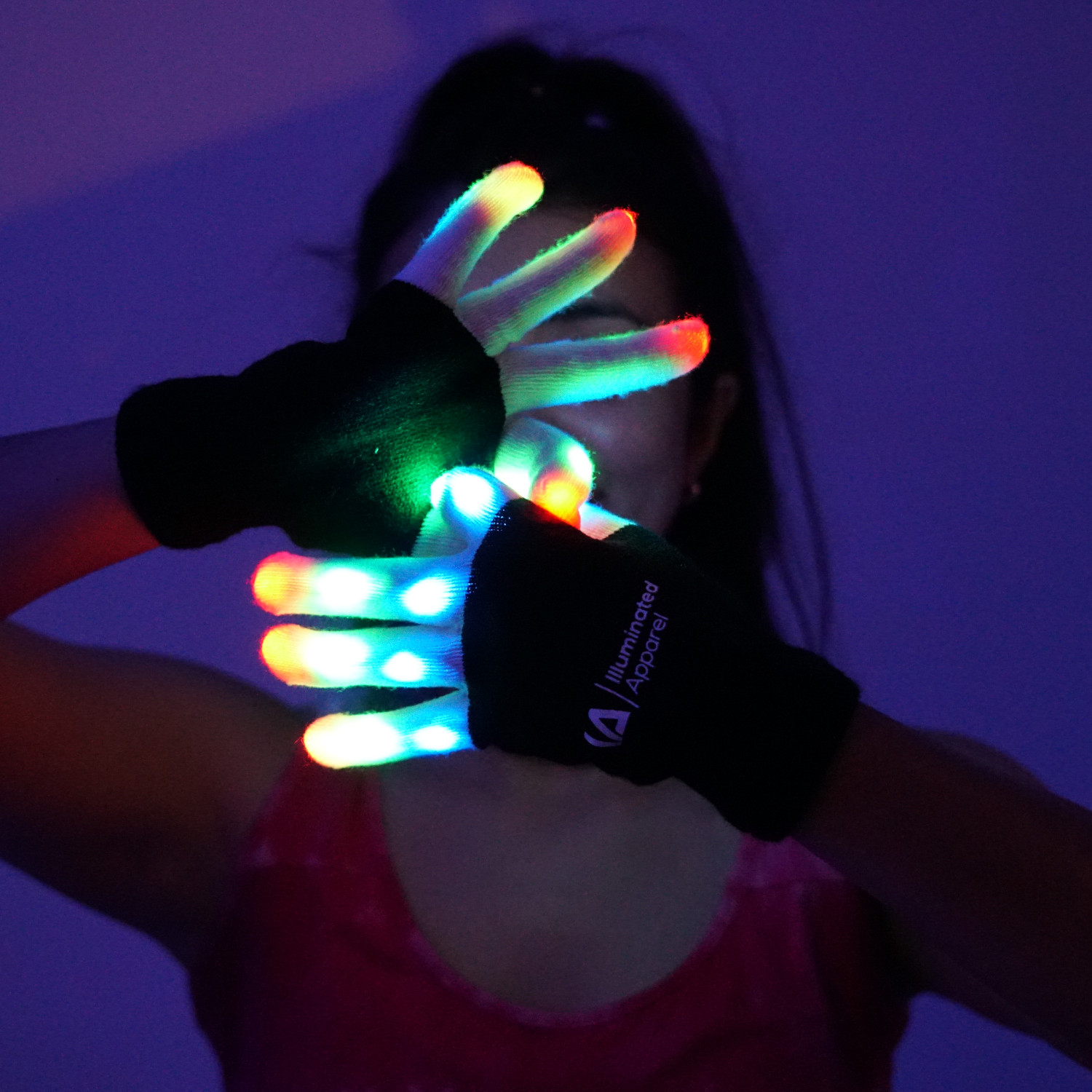 LED Light Up Gloves Small 13+ Years
