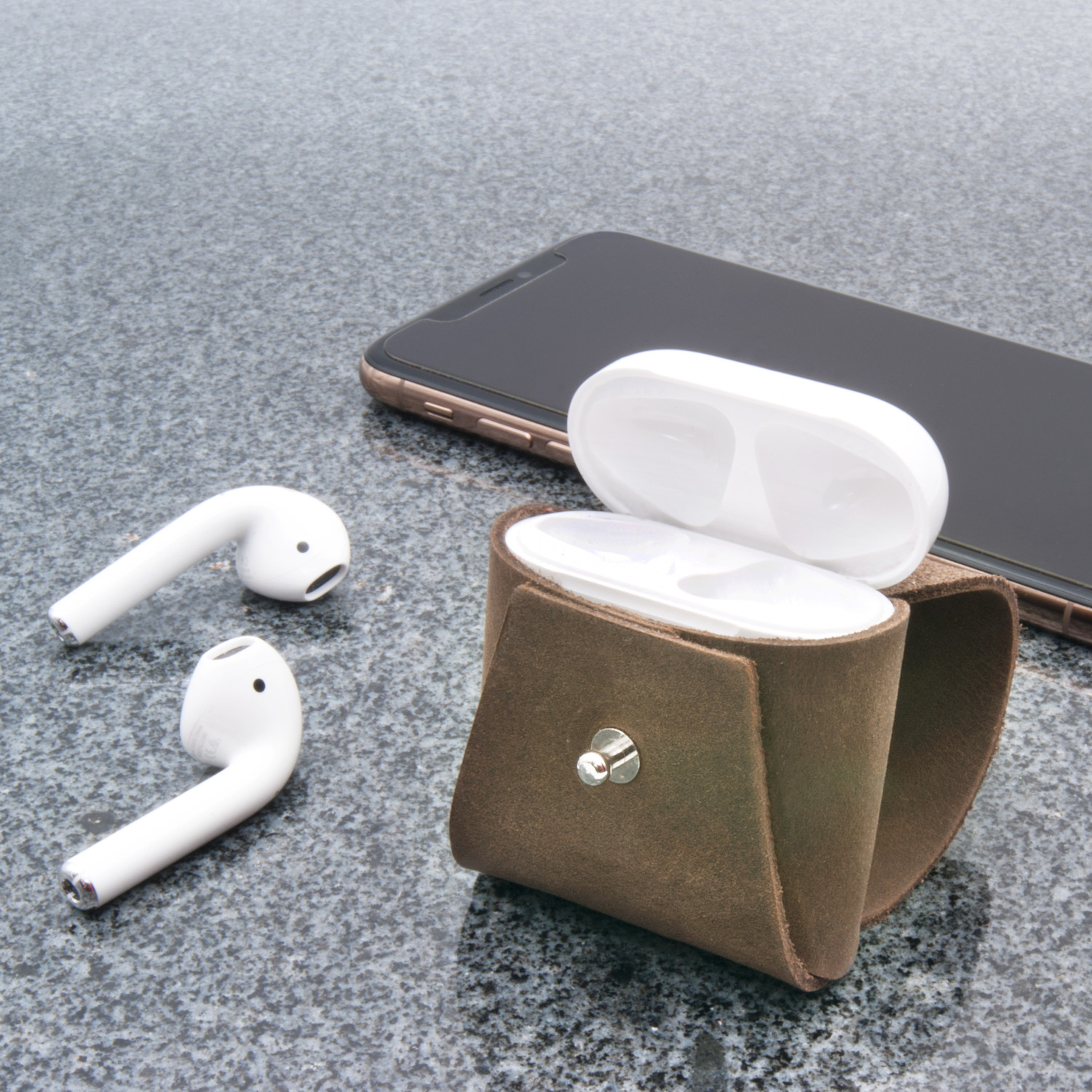 AirPods 1&2 Old Antik dunkelbraun