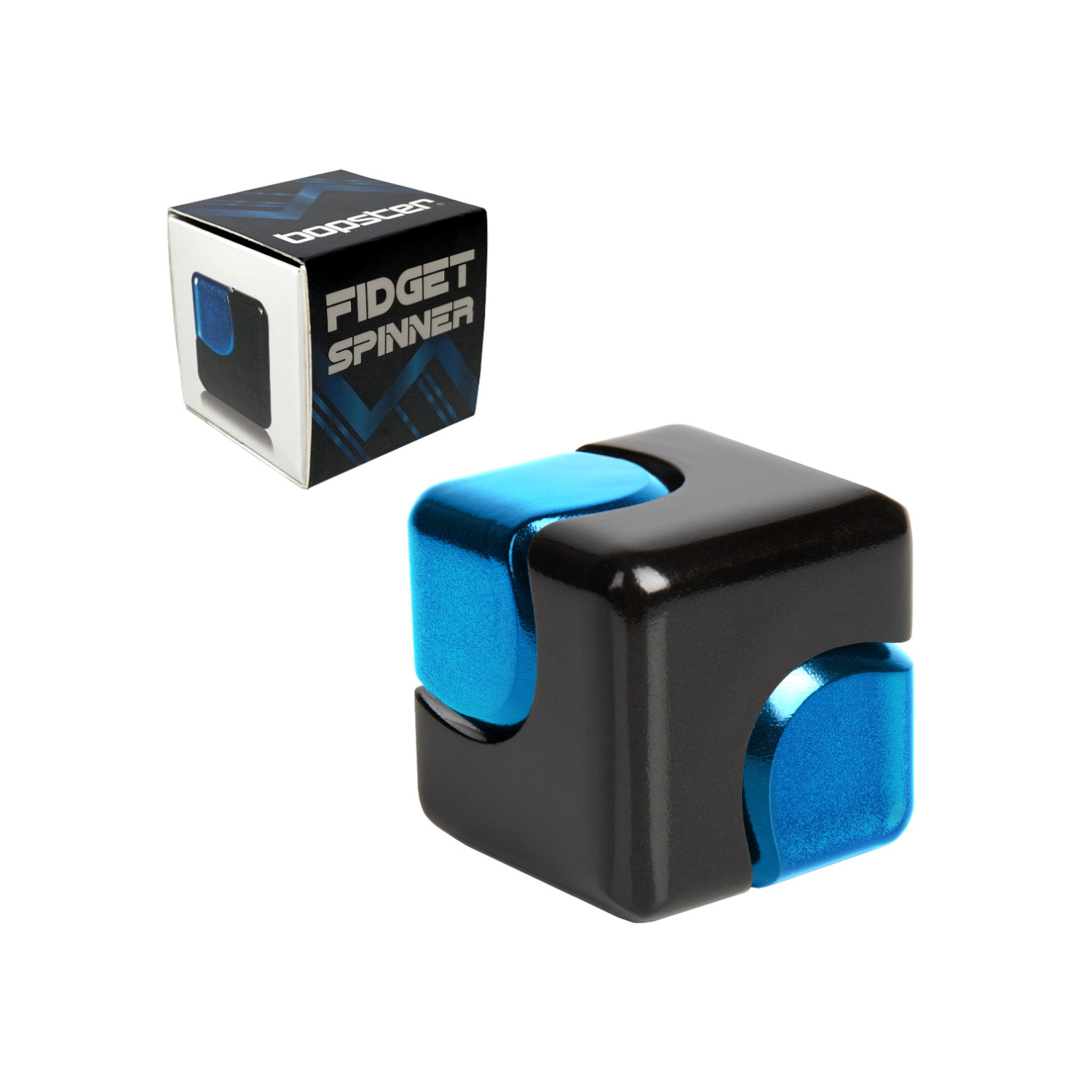 Fidget Spinner Cube - Schwarz-Blau