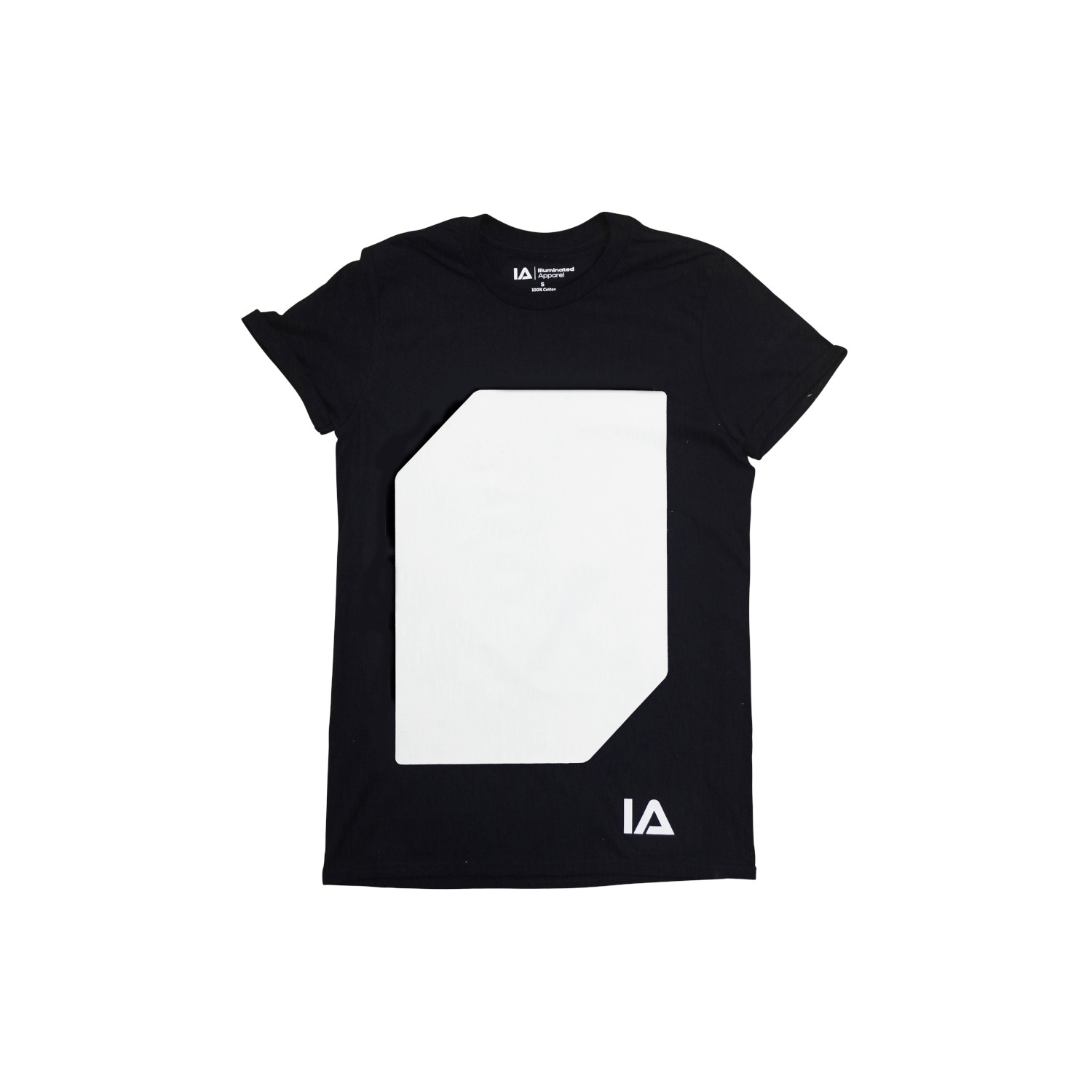 Interactive Glow T-Shirt incl. Keyring Black, L