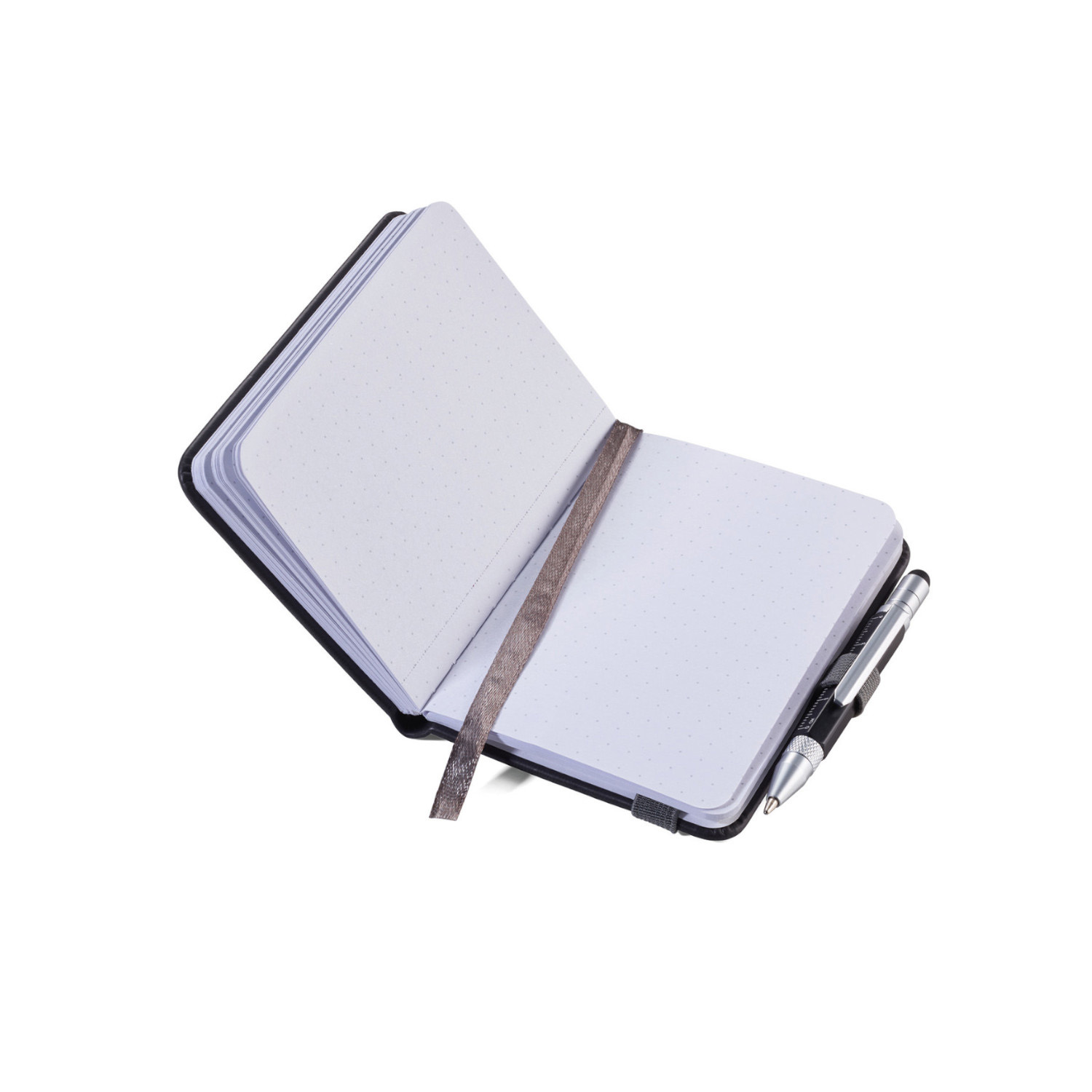 Notizblock A7 mit CONSTRUCTION Liliput black