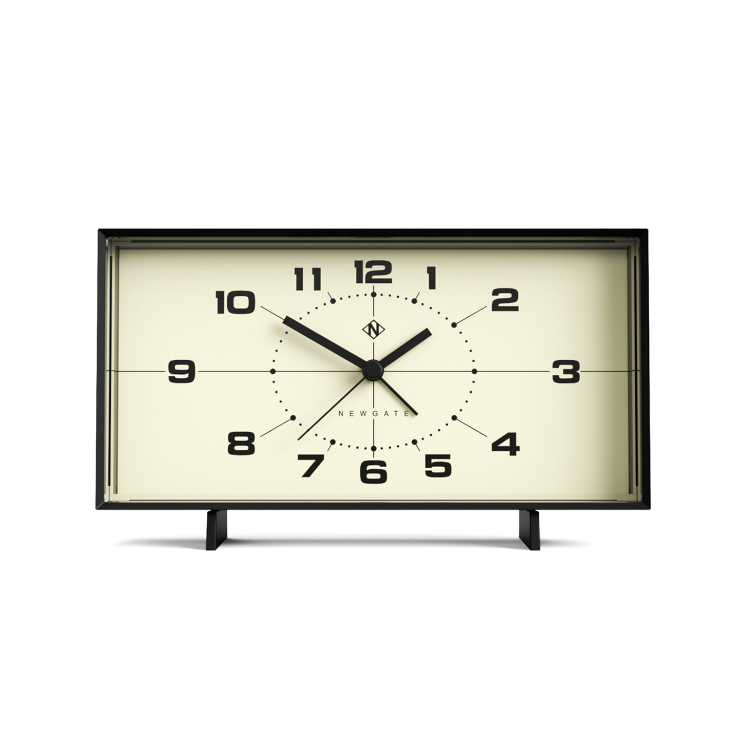 Newgate Wideboy Wecker - Schwarz-Creme Newgate Wideboy Wecker - Schwarz-Creme