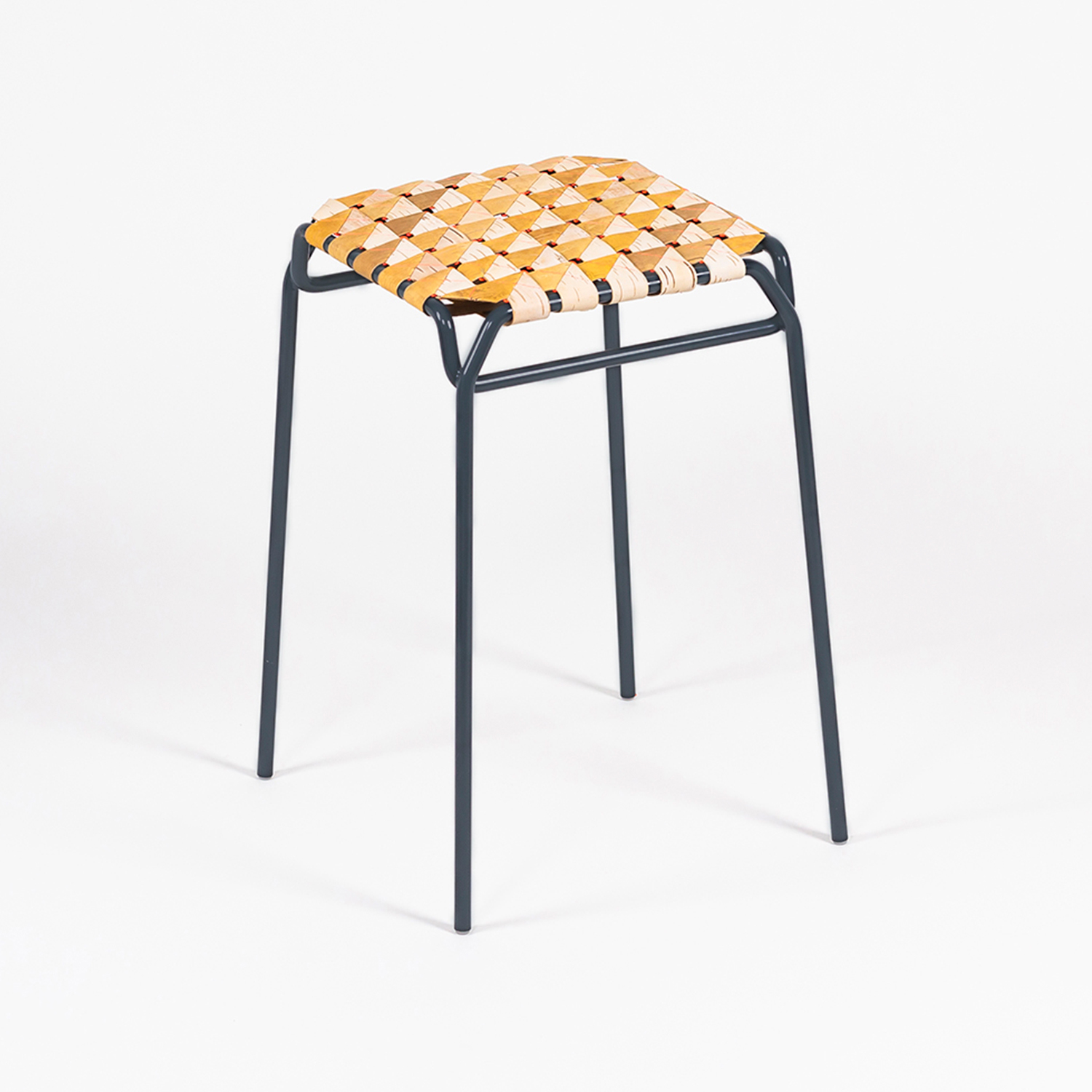 Hocker Taburet, dunkelgrau