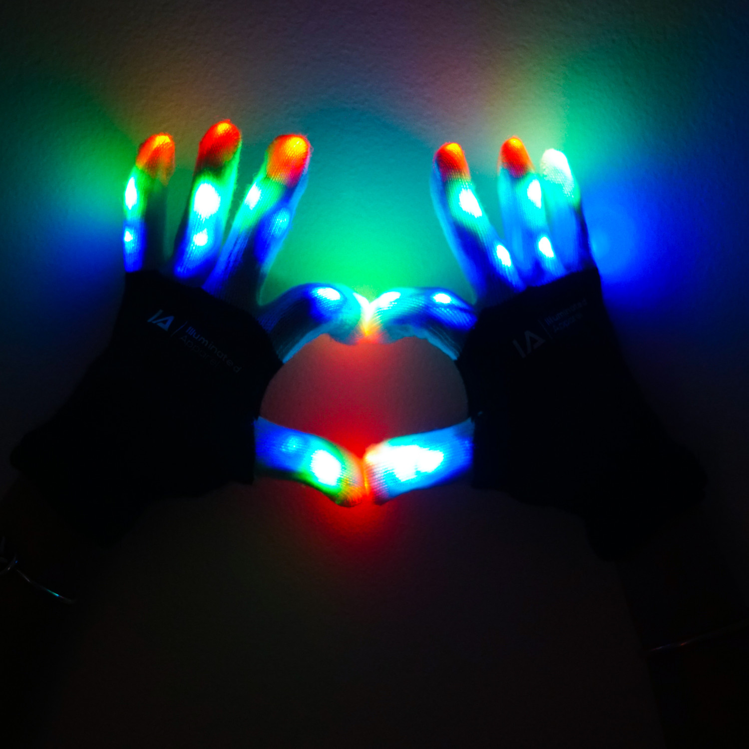 LED Light Up Gloves Small 13+ Years