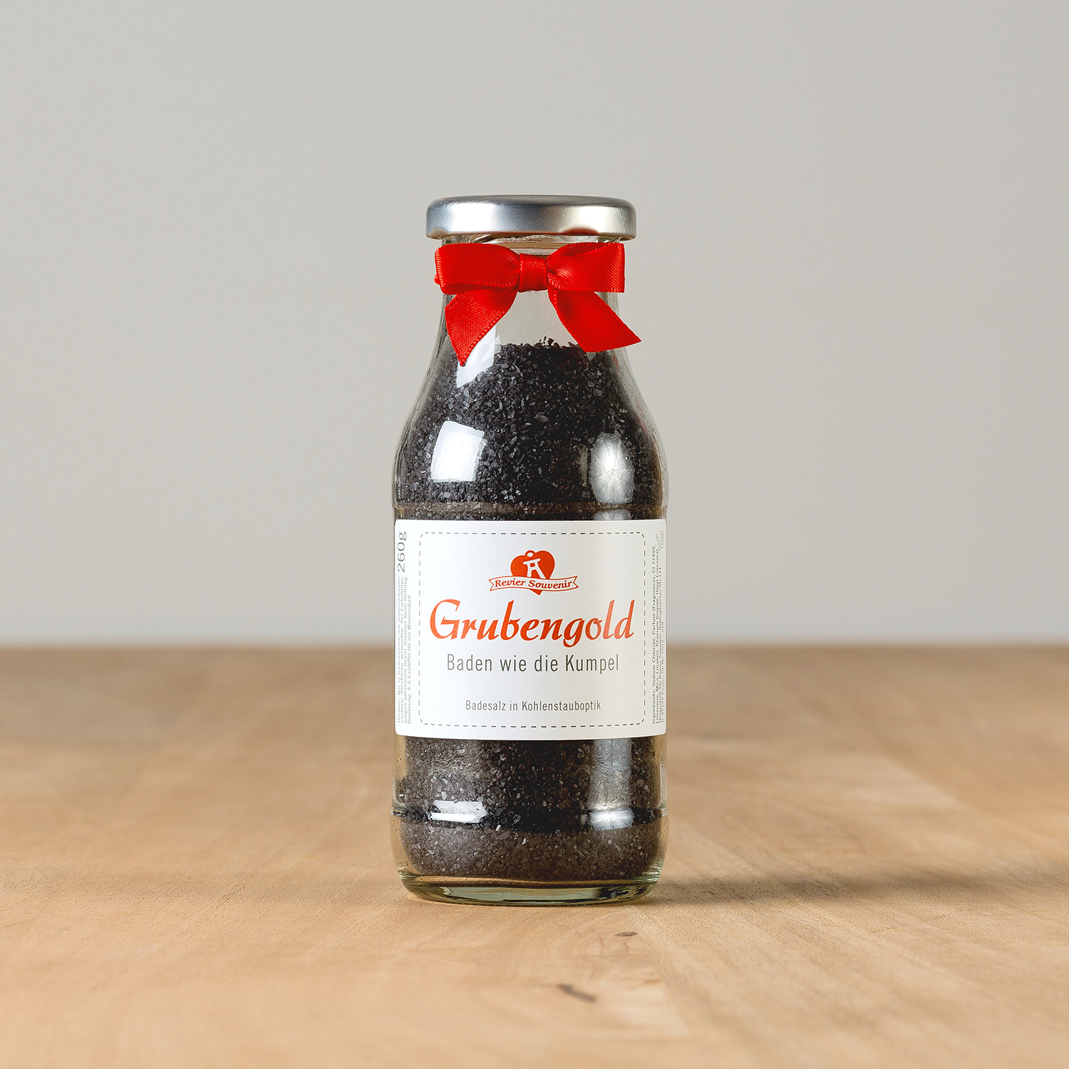Grubengold - schwarzes Badesalz