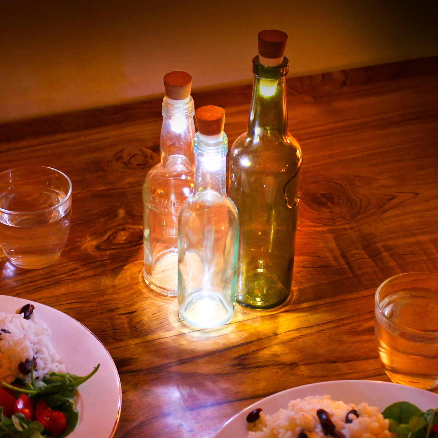 Bottle Light - Turn empty bottles into lamps 