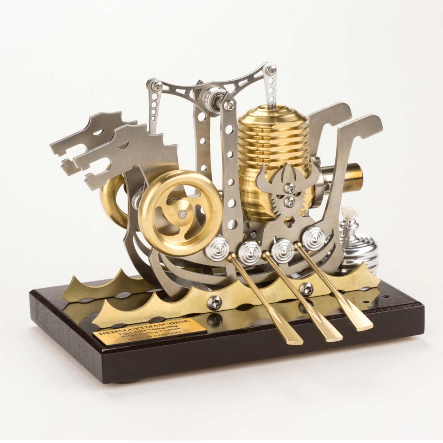 Stirlingmotor Viking Ship dunkel BHB4