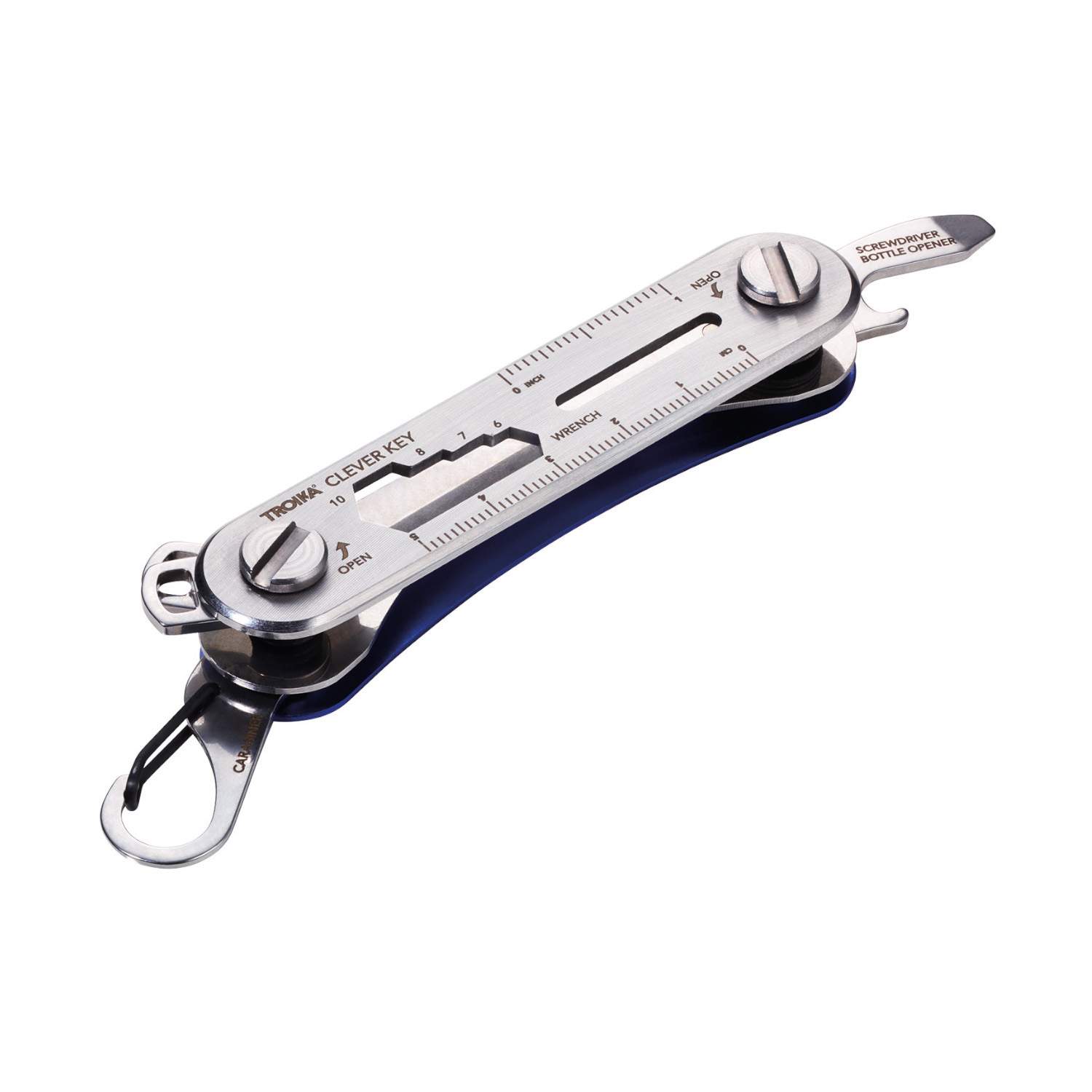 Schlüssel Organizer CLEVER KEY silber/blau