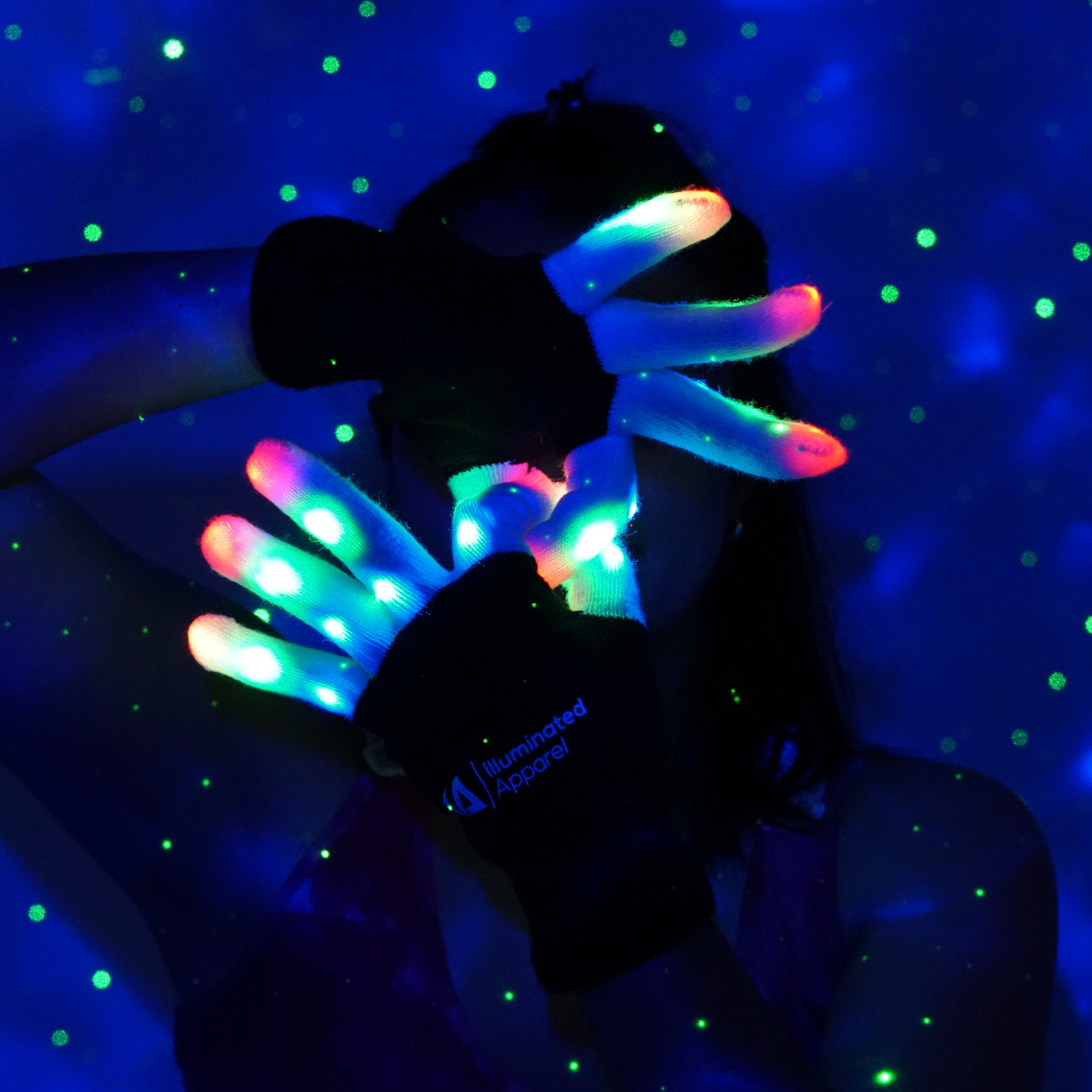 LED Light Up Gloves Small 13+ Years