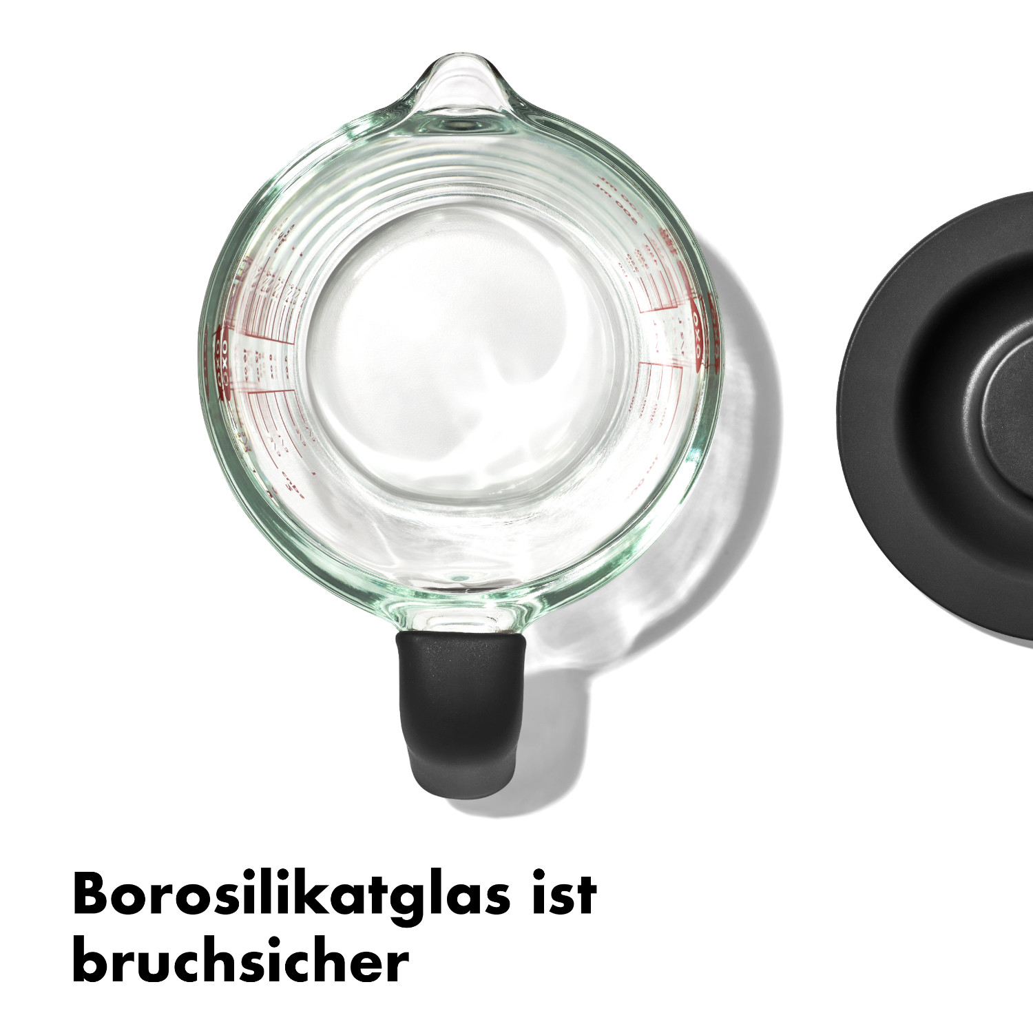 Arendo Messbecher 500 ml Glas Messkrug, Borosilikatglas Arendo Messbecher 500 ml Glas Messkrug, Borosilikatglas