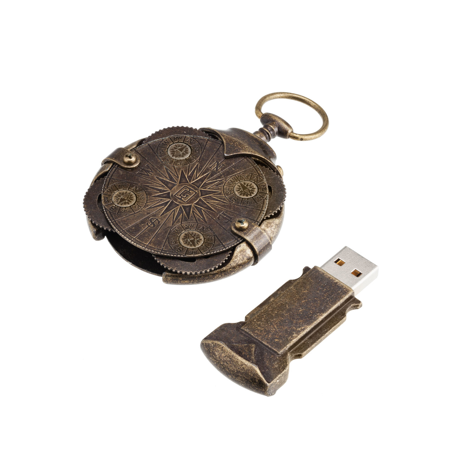 Cryptex USB flash 2.0 32 GB Roundlock gold