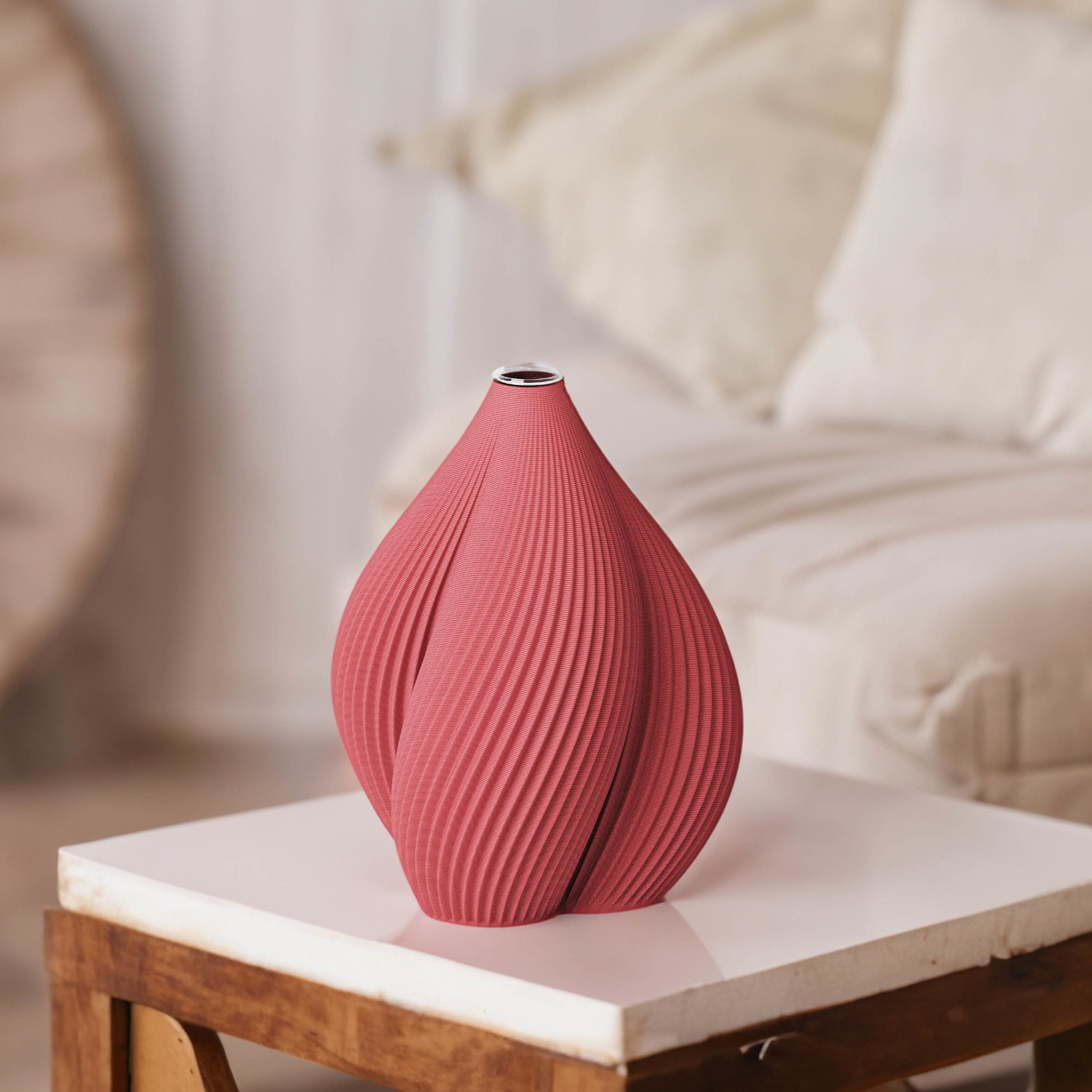 Vase Venus 1 - Rubinrot