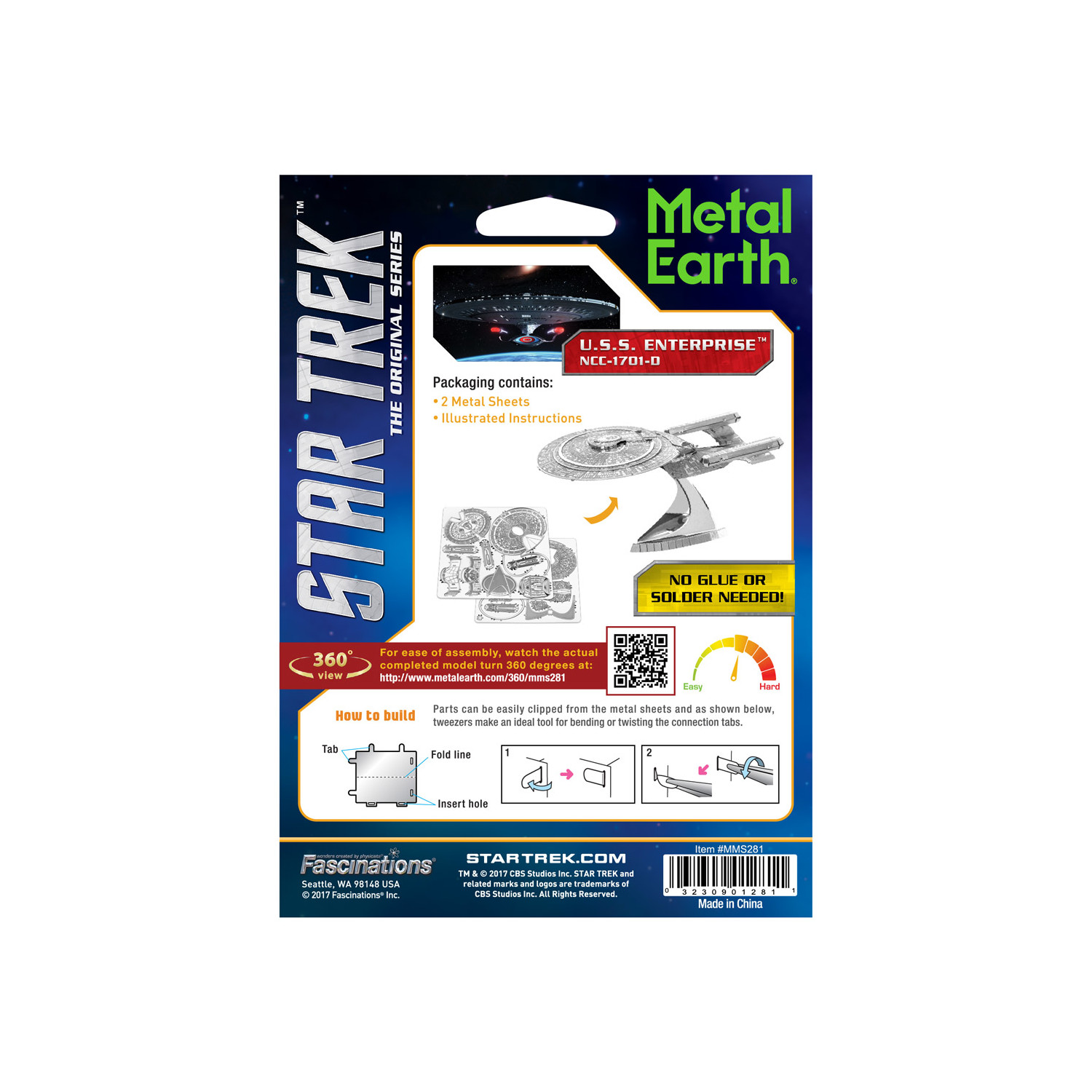Metal Earth Star Trek - NCC-1701D