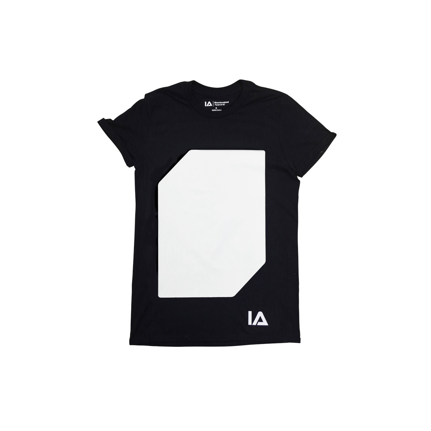Interactive Glow T-Shirt incl. Keyring Black, XL