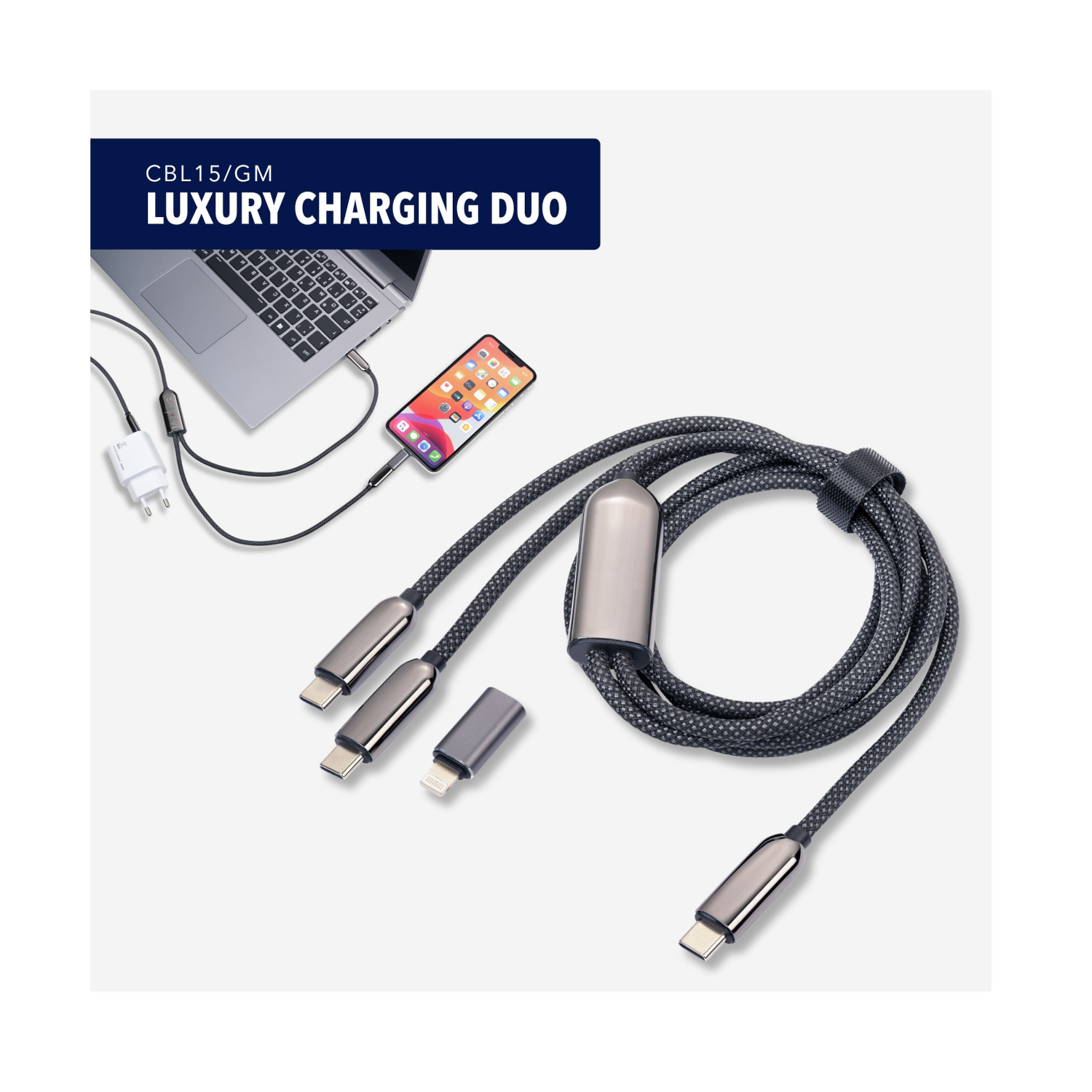 Ladekabel 2-in 1 LUXURY CHARGING DUO