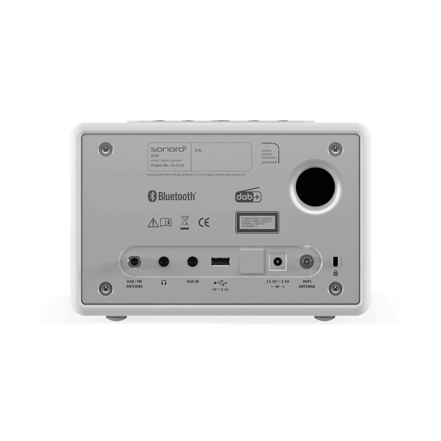 Musiksystem & Radiowecker ELITE - Weiss
