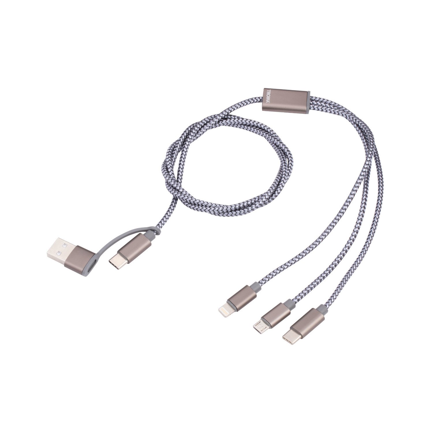 Ladekabel TROIKA DREIZACK 3-in-1