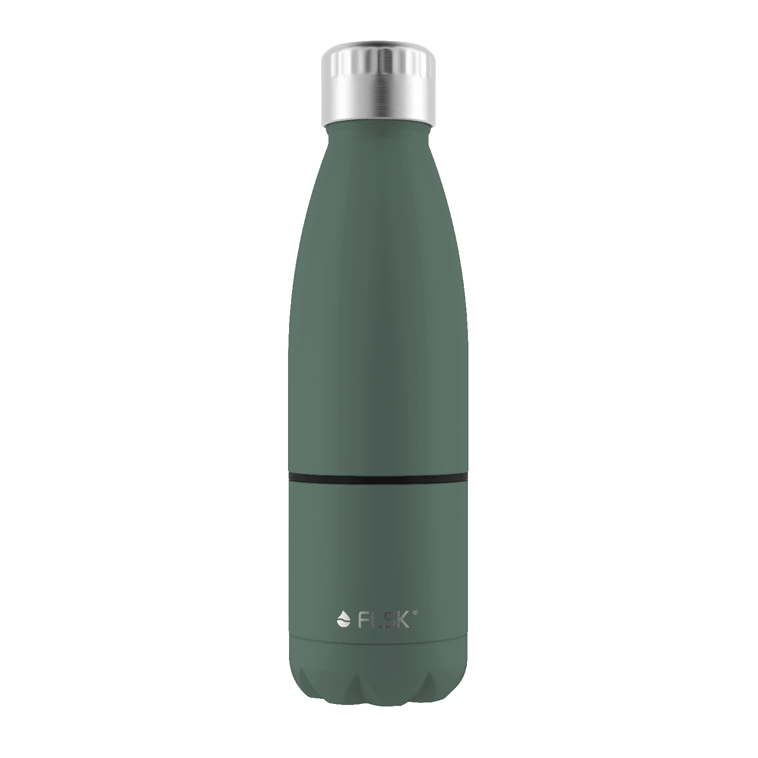 FLSK Trinkflasche mit Becher 700ml ridge green