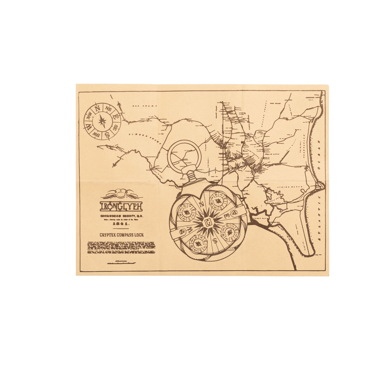 Cryptex USB flash 2.0 32 GB Roundlock gold