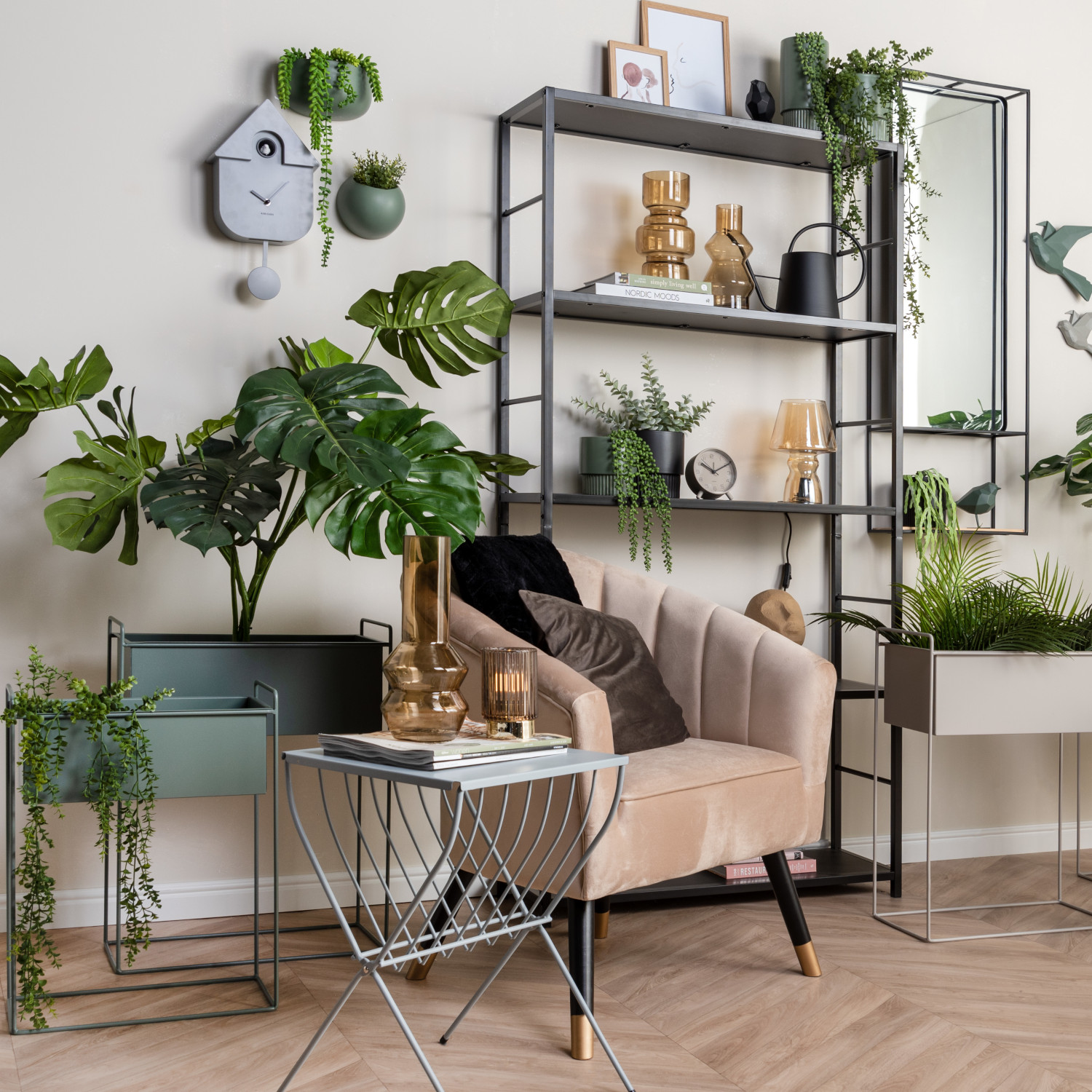 Pendelwanduhr Cuckoo - Mausgrau