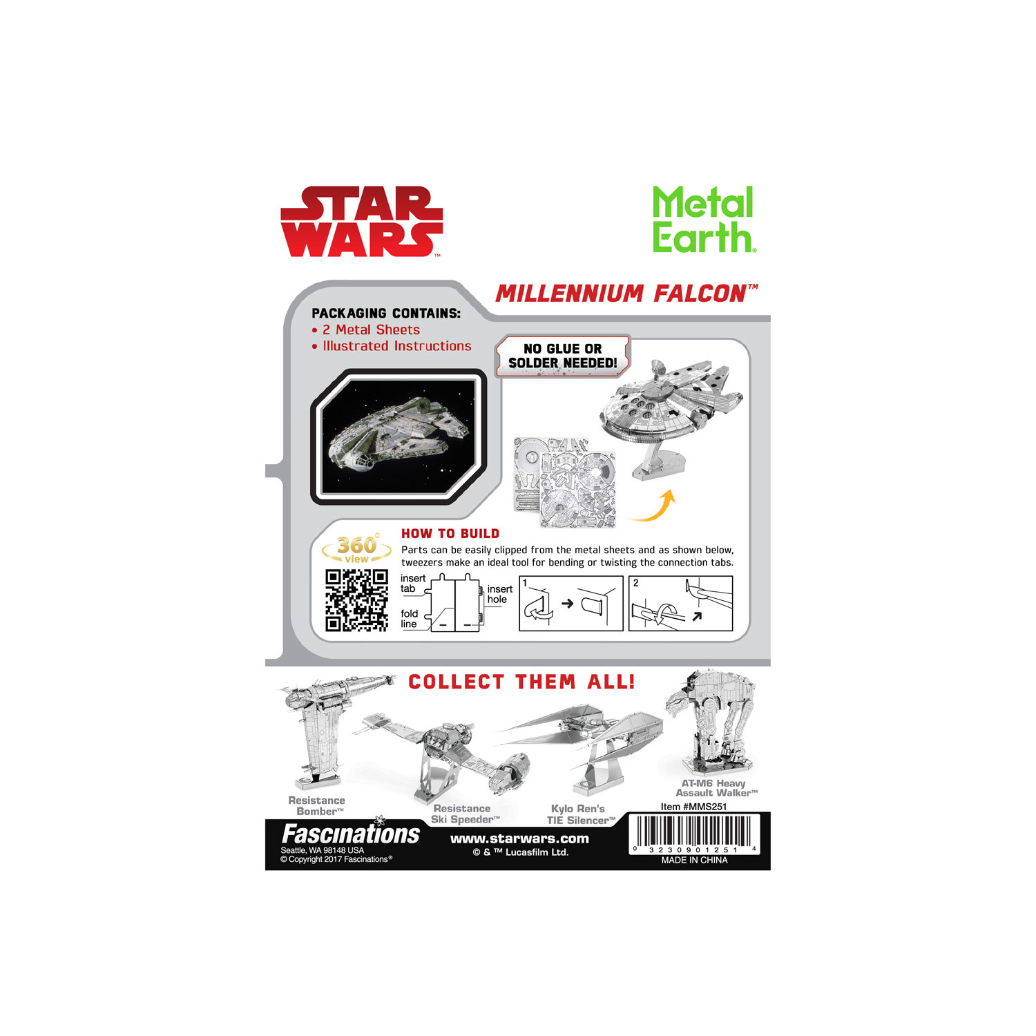 Metal Earth Star Wars - Millenium Falcon