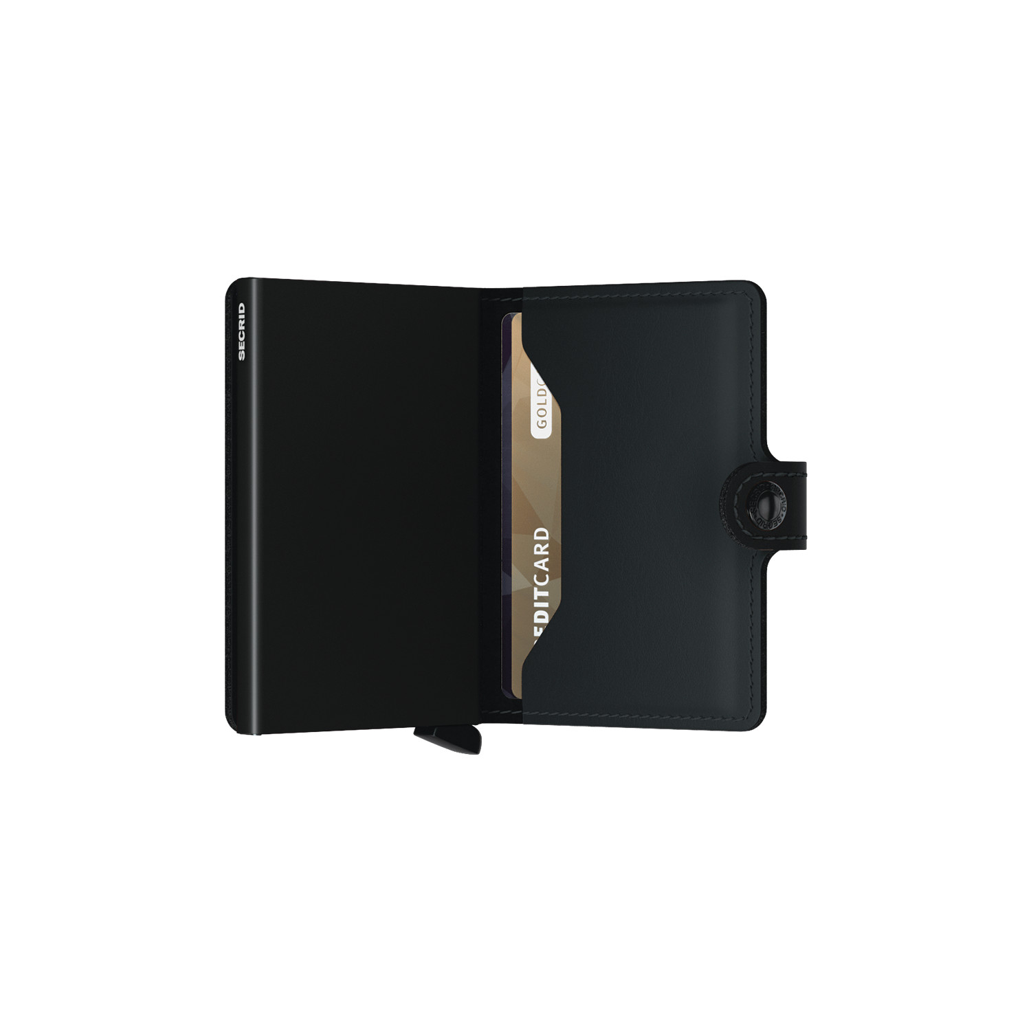 Miniwallet Portmonee - matt schwarz