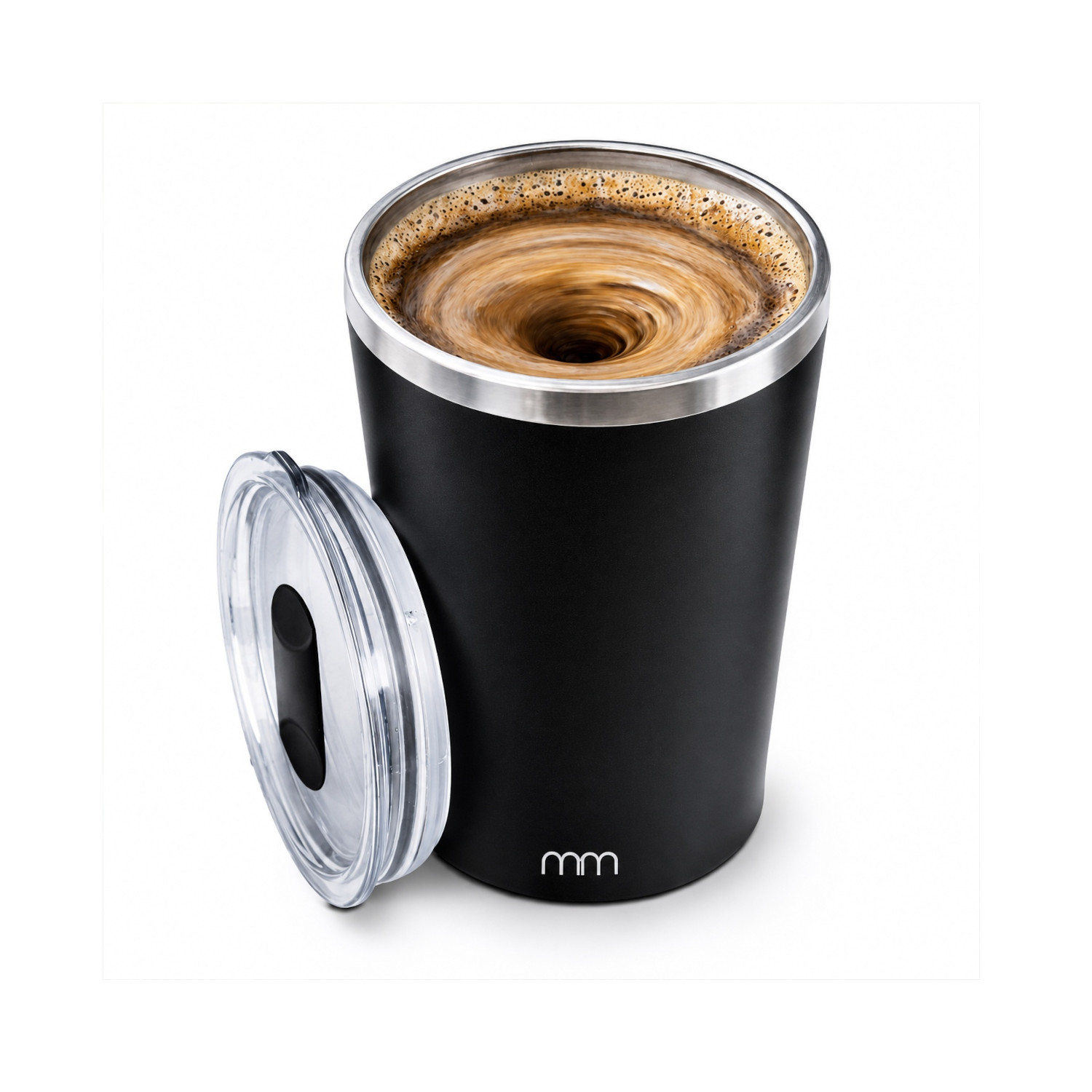 Becher mit integrierter Rührfunktion