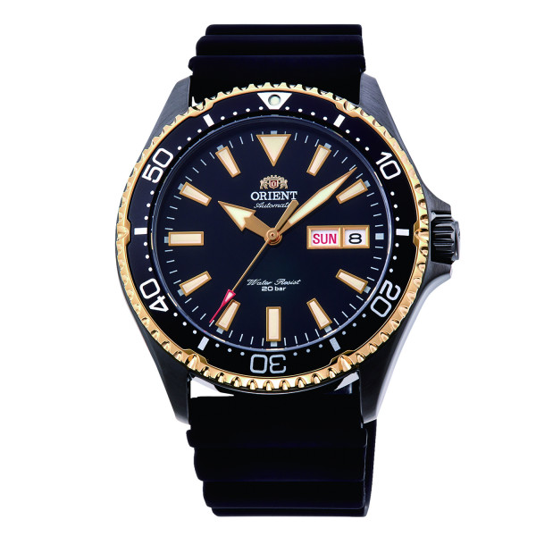 ORIENT Mako III Kamasu Sport, Schwarz/Gold 