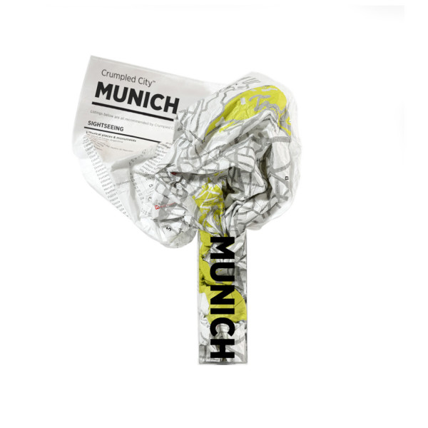 Crumpled City Map - Munich