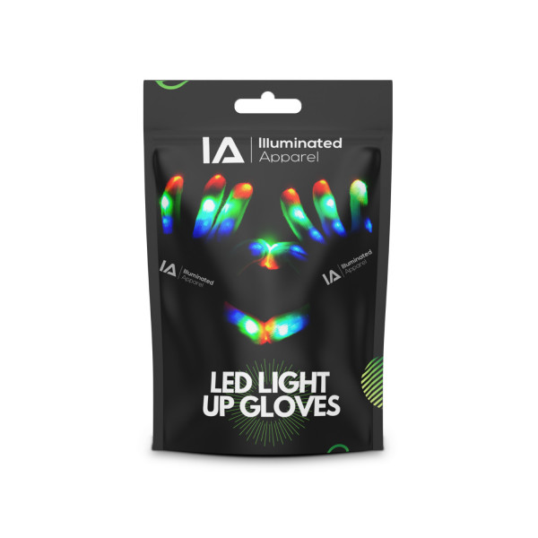 LED Light Up Gloves Small 13+ Years