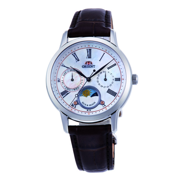 ORIENT Classic Sun & Moon, Silber/Perlmutt