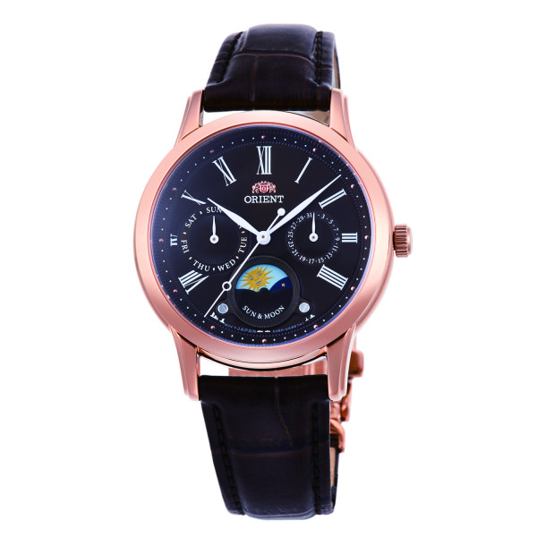 ORIENT Classic Sun & Moon, Roségold/Schwarz