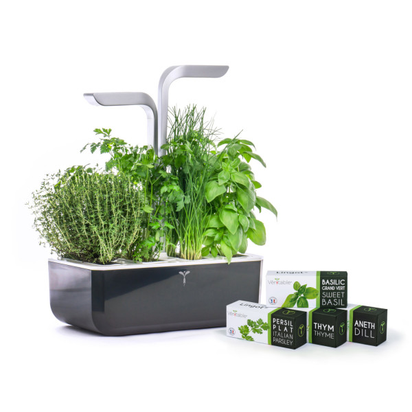 Véritable® Kräutergarten SMART - schwarz/silber